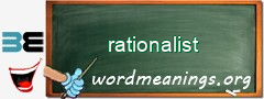 WordMeaning blackboard for rationalist